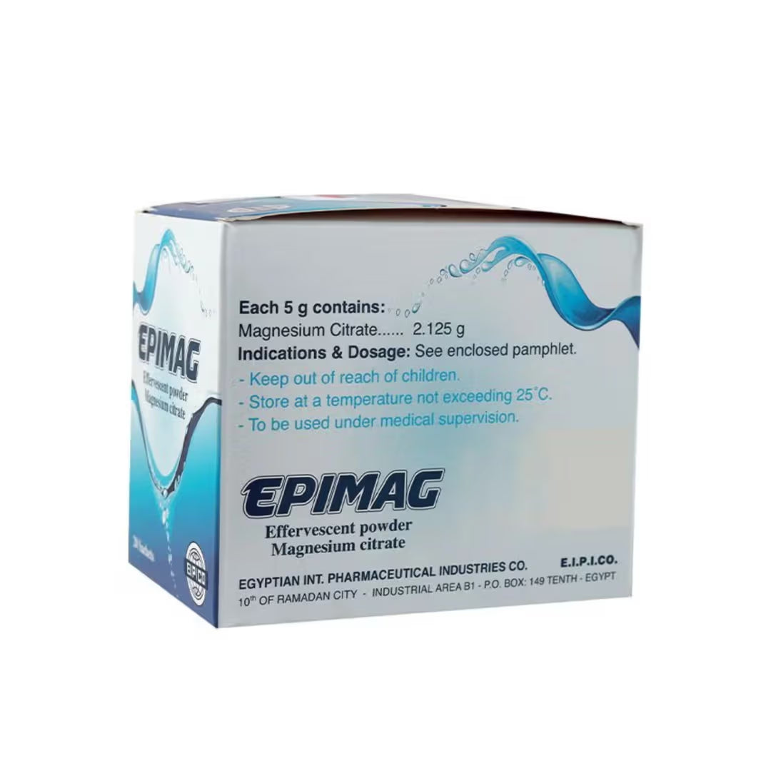Epimag Effervescent Powder Magnesium Citrate Sachets 20s