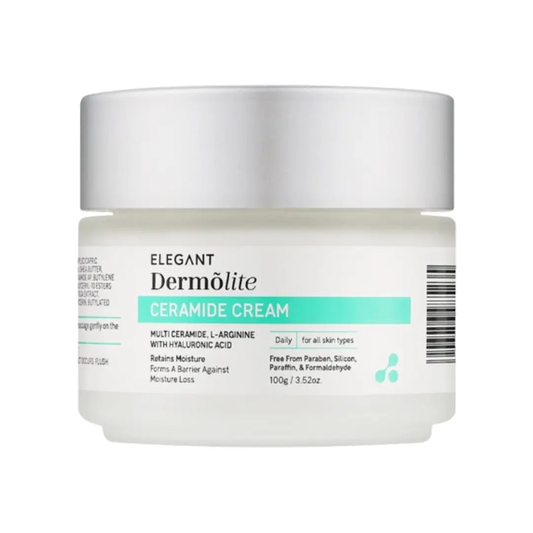 Elegant Dermolite Ceramide Cream 100g – Hydrating Moisturizer for Smooth, Soft & Nourished Skin