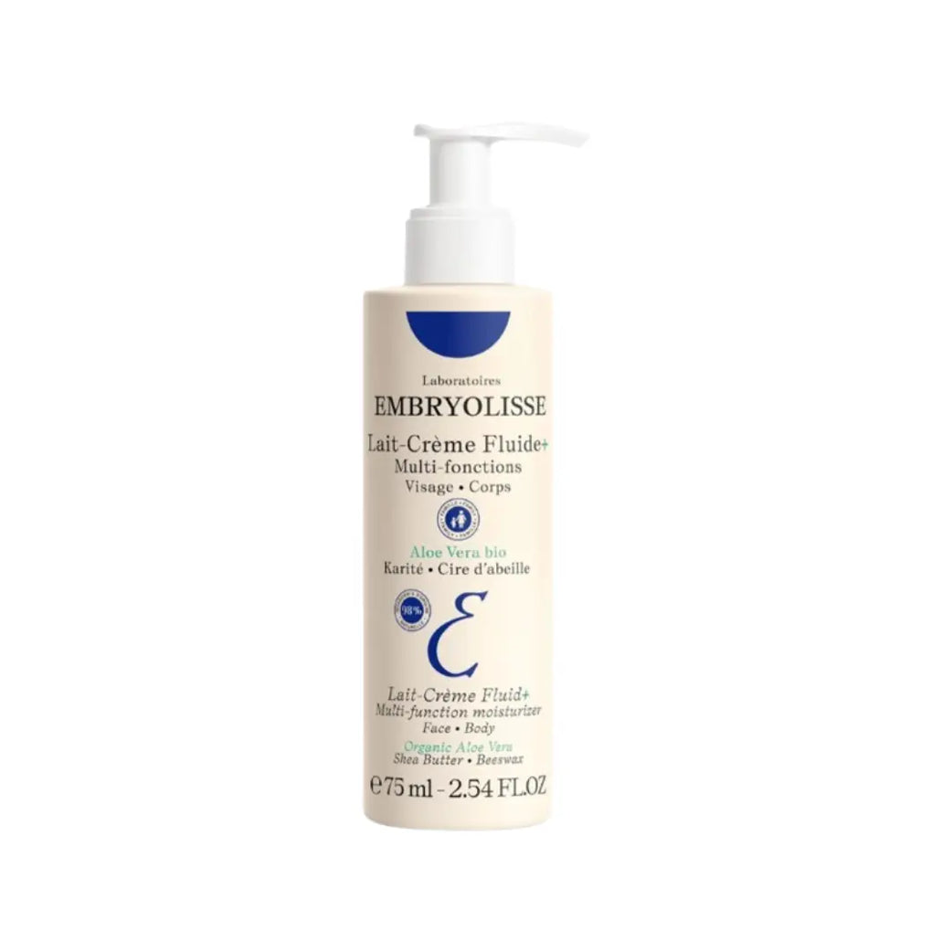 Embryolisse Lait-Crème Fluide+ 75ml | Lightweight Hydrating Face & Body Moisturizer | Nourishing Lotion for All Skin Types