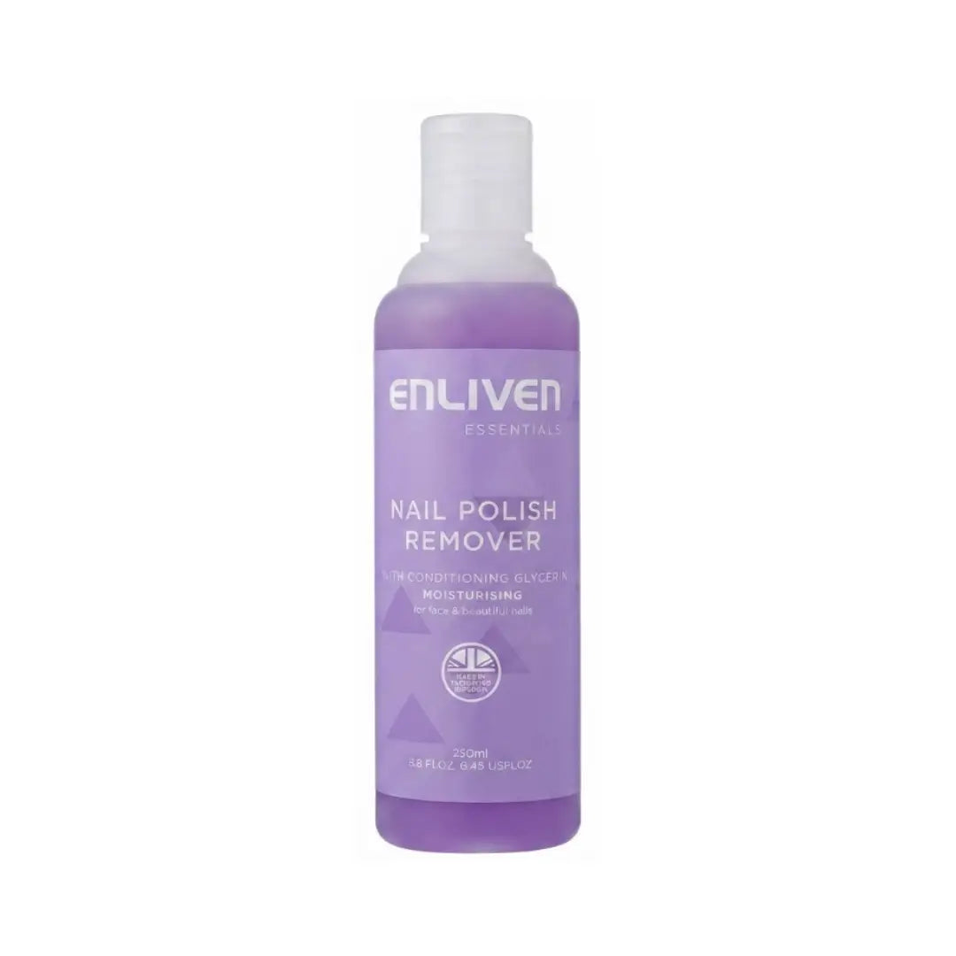 Enliven Moisturising Nail Polish Remover 250ml – Gentle Nail Color Remover with Moisturizing Care