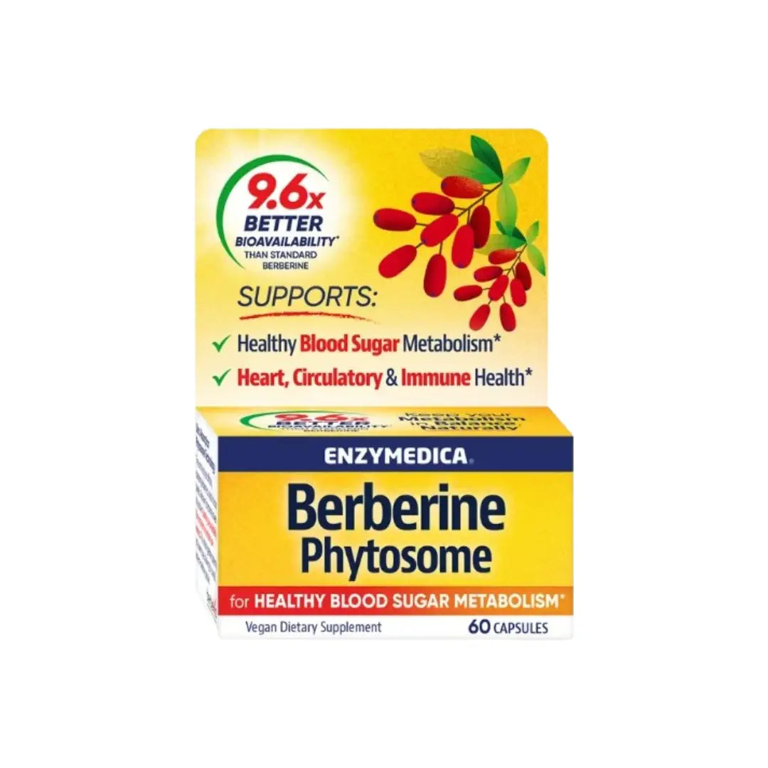Enzymedica Berberine Phytosome Capsules 60s bottle front view