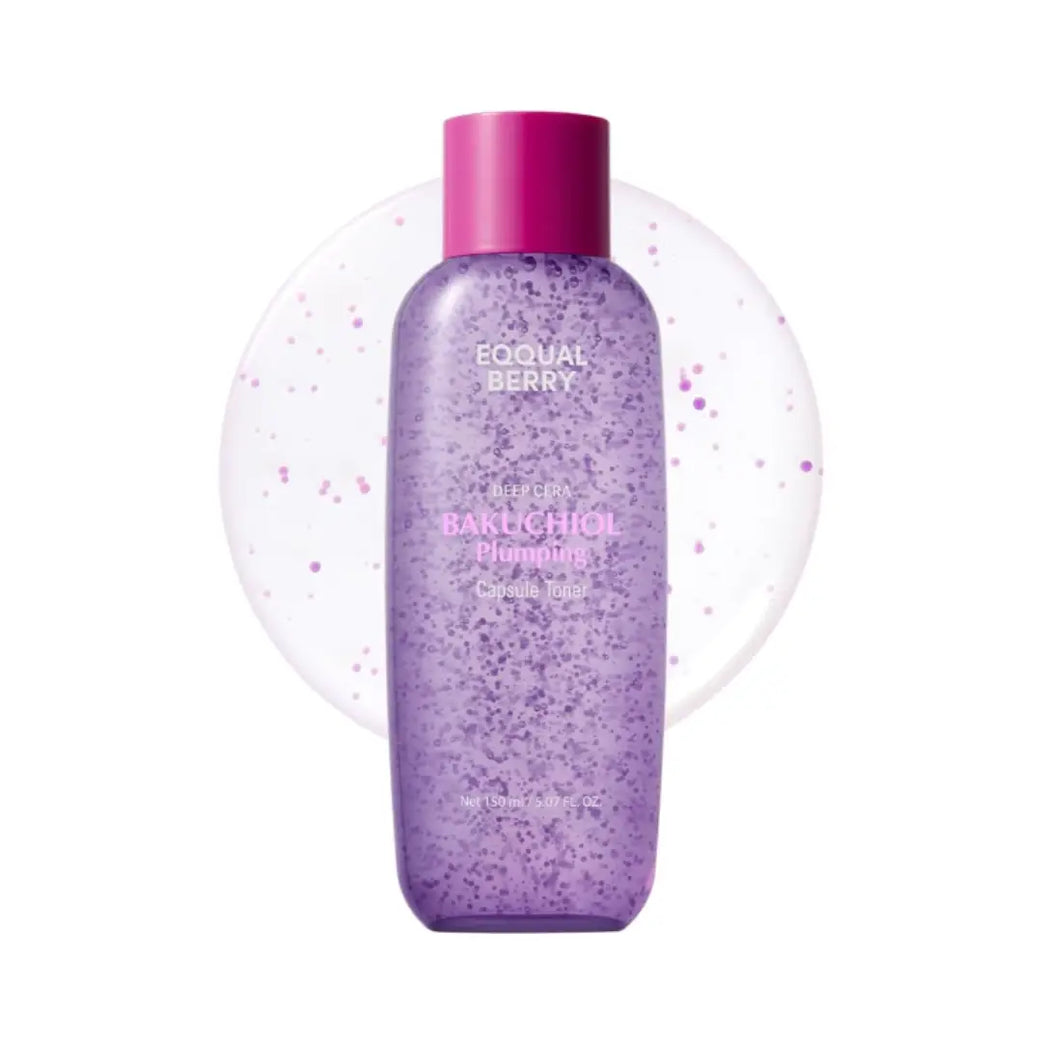 Eqqual Berry Bakuchiol Plumping Capsule Toner 150ml – Hydrating & Firming Facial Toner