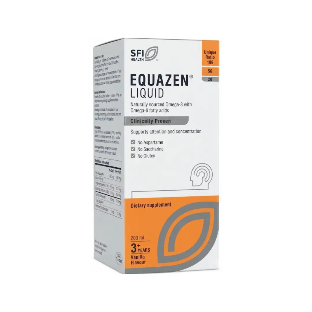 Equazen Liquid 3+ 200ml – Omega 3 & Omega 6 Liquid Food Supplement for Children