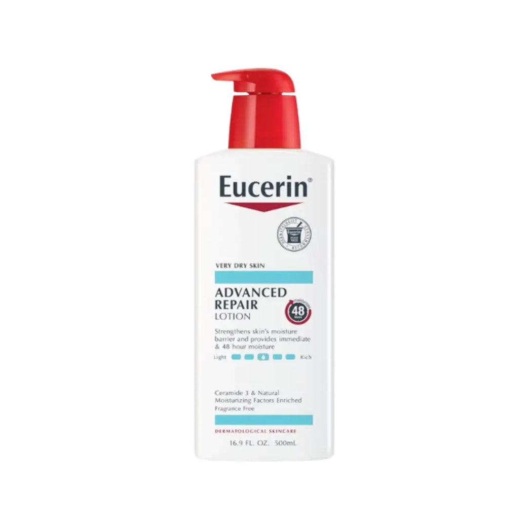 Eucerin Advanced Repair Lotion 500ml – Lightweight Moisturizer for Very Dry Skin