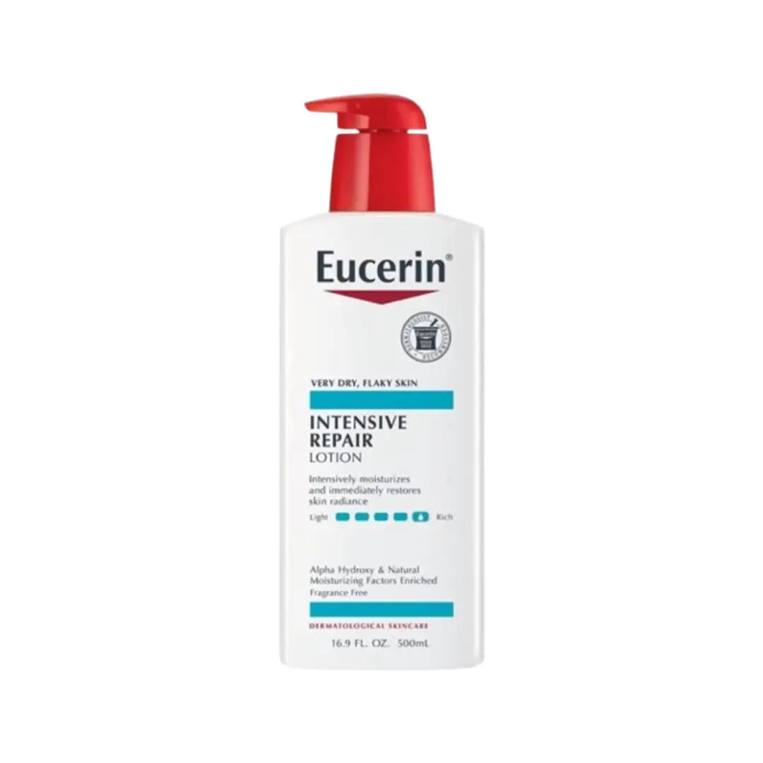 Eucerin Intensive Repair Lotion 500ml – Triple-Action Moisturizing Lotion for Very Dry Skin