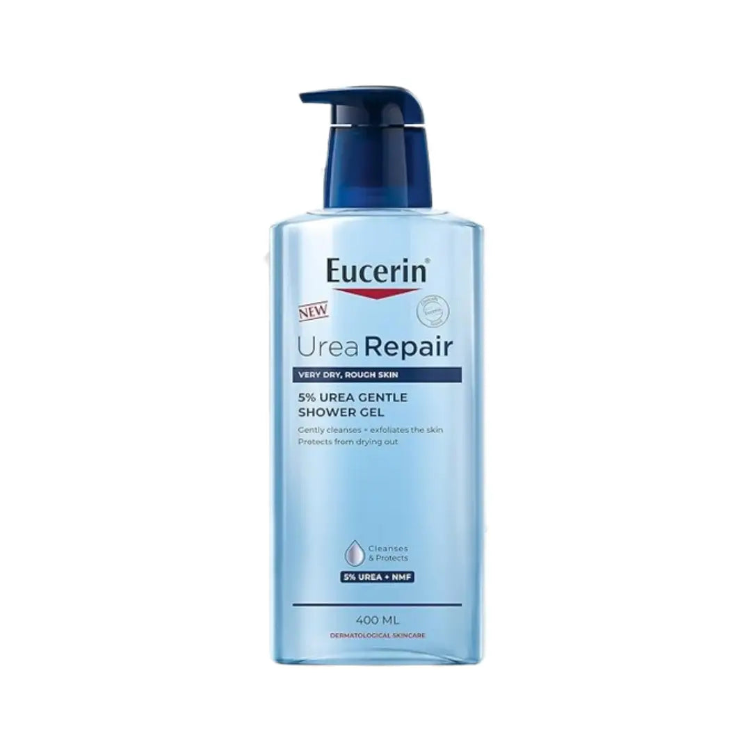 Eucerin Urea Repair 5% Urea Gentle Shower Gel 400ml – Hydrating Body Cleanser for Dry Skin