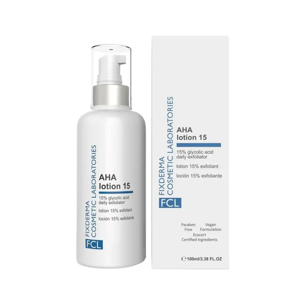 FCL AHA Lotion 15 100ml – 15% Alpha Hydroxy Acid Body Lotion for Smoother, Softer & Renewed Skin