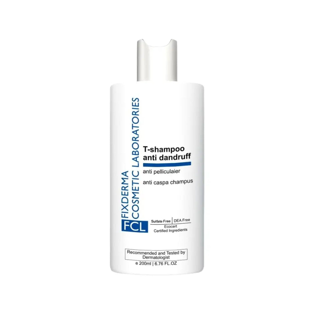 FCL T Shampoo Anti-Dandruff 200ml – Medicated Scalp Shampoo for Dandruff Control & Itchy Scalp Relief