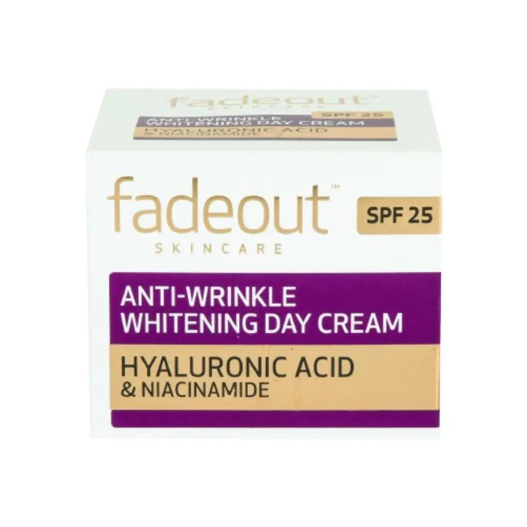 Fade Out Anti-Wrinkle Whitening Day Cream SPF 25 50ml – Brightening Moisturizer with Sun Protection for Mature Skin