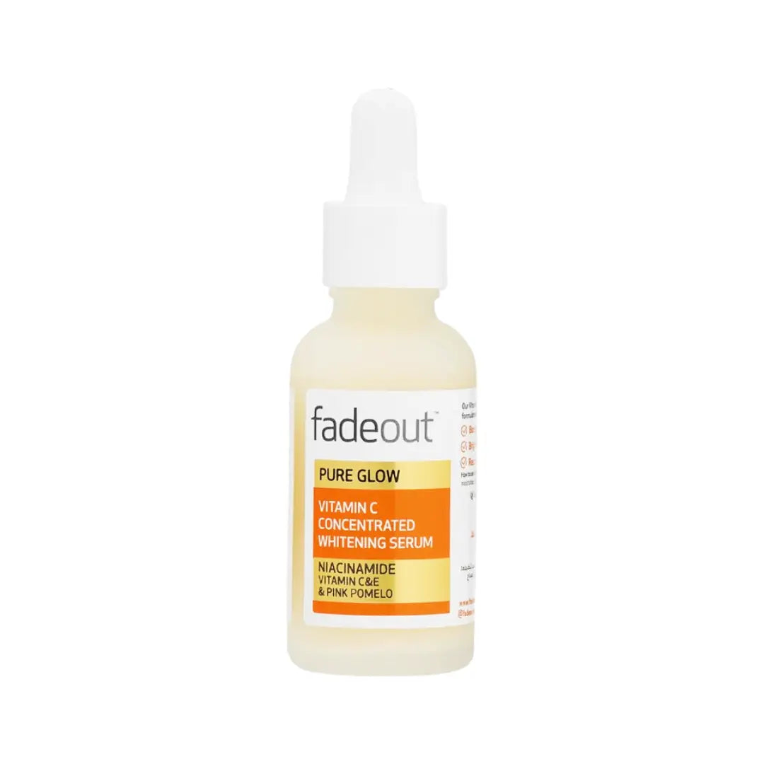 Fade Out Pure Glow Vitamin C Concentrated Brightening Serum 30ml – Vitamin C Face Serum for Dark Spots & Radiant Skin