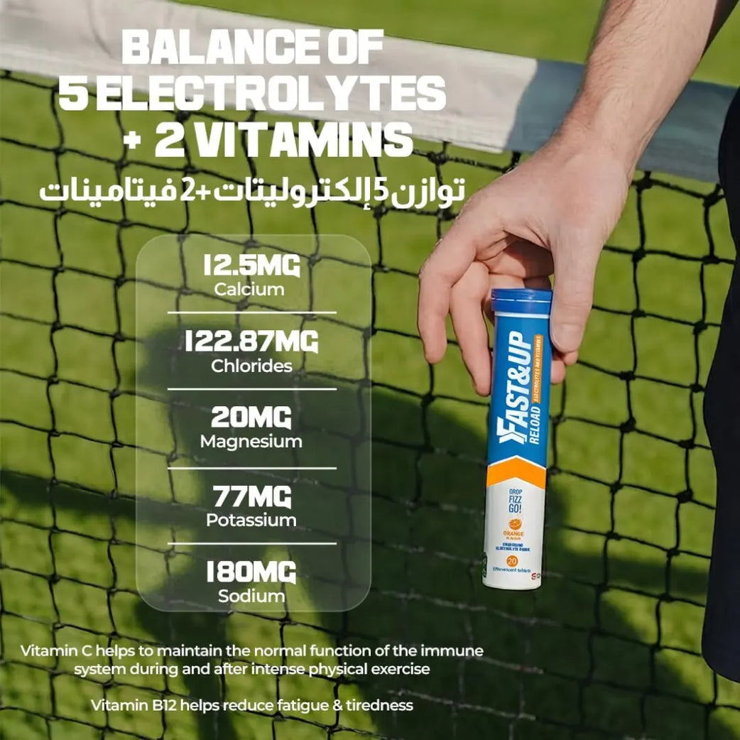 Fast&Up Reload Effervescent Orange 20 Tablets