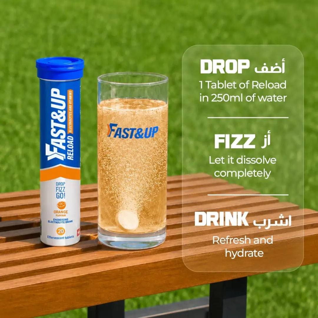 Fast&Up Reload Effervescent Orange 20 Tablets