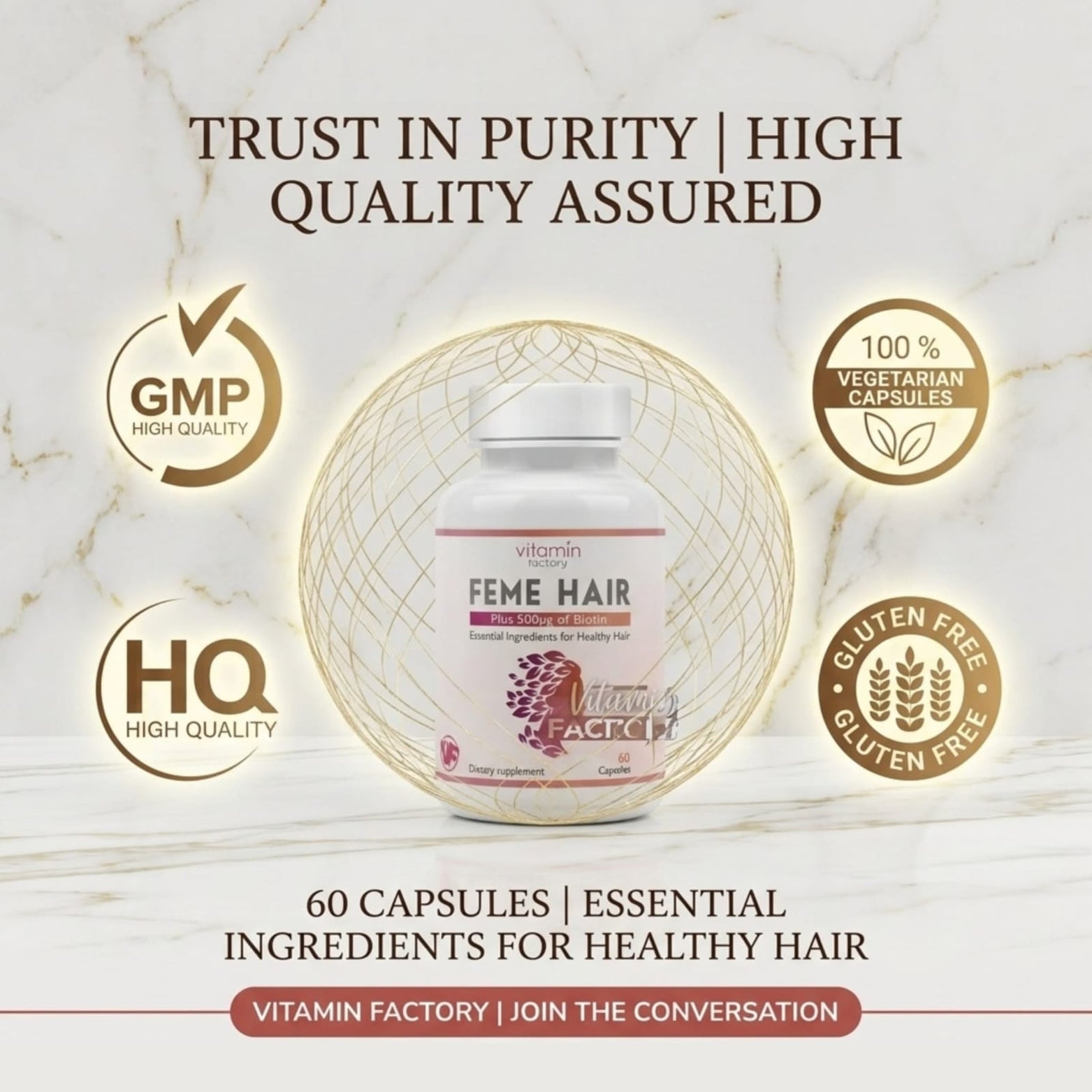 Feme Hair 60 Capsules Pack of 2 – (Two Months Supply)