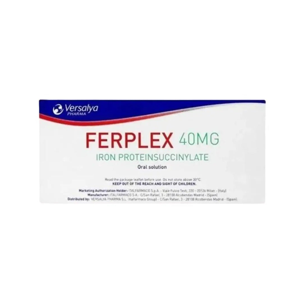 Ferplex 40mg Iron Vial 15ml (10s) – liquid iron supplement vials pack