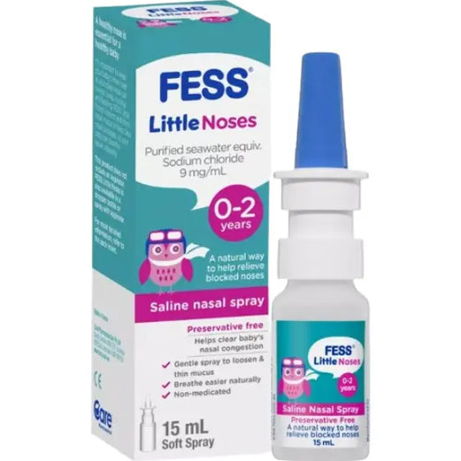 Fess Little Noses Saline Spray 15ml – Gentle Nasal Care for Babies