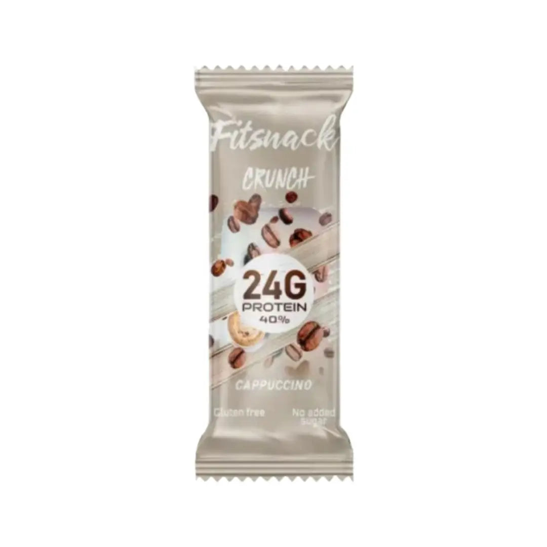 Fitsnack Crunch Protein Bar Cappucino with Collagen 60g | High Protein Snack Bar
