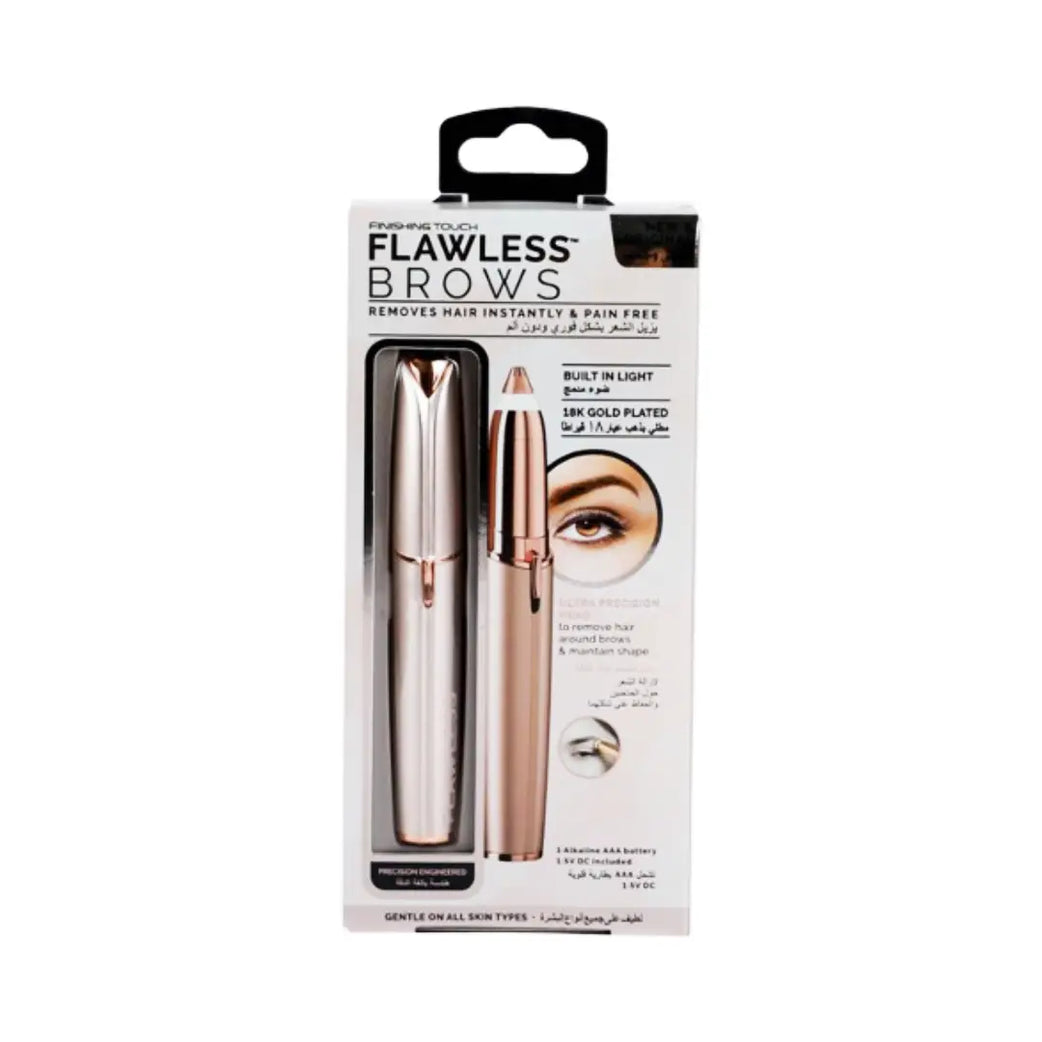 Flawless Brows Hair Remover 36162 – Precision Electric Eyebrow Hair Remover with LED Light