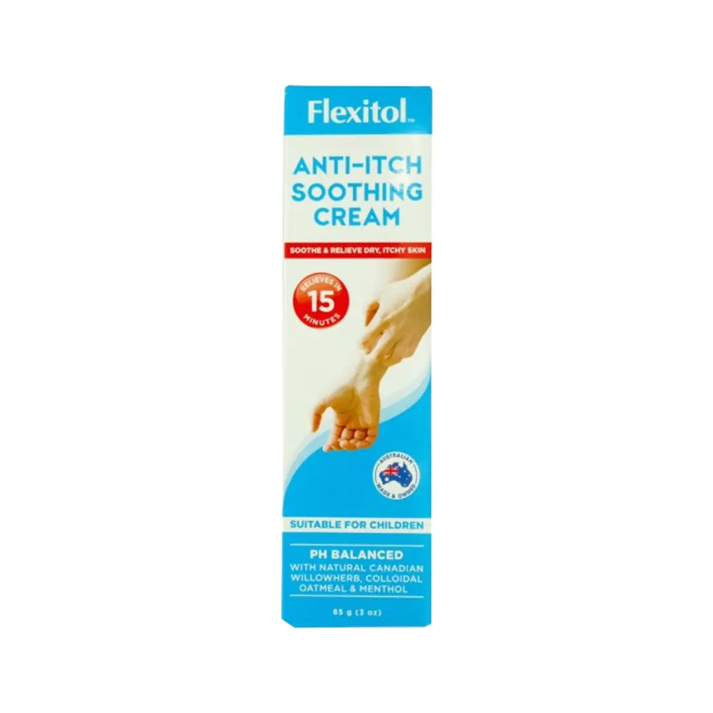 Flexitol Anti-Itch Soothing Cream 85g – fast relief cream for itchy and irritated skin