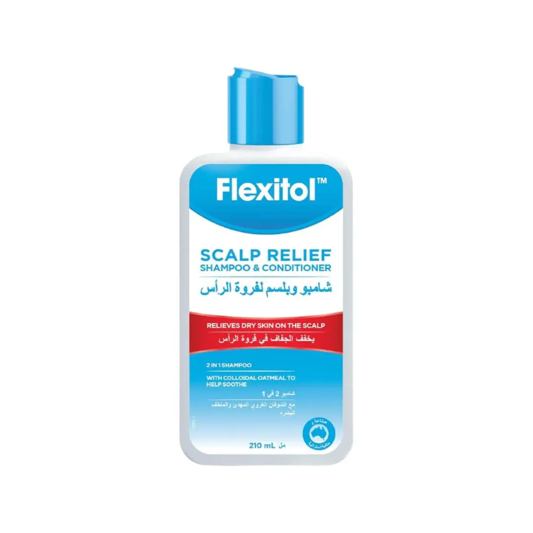 Flexitol Scalp Relief Shampoo & Conditioner 210ml | 2-in-1 Moisturizing Scalp Care Formula