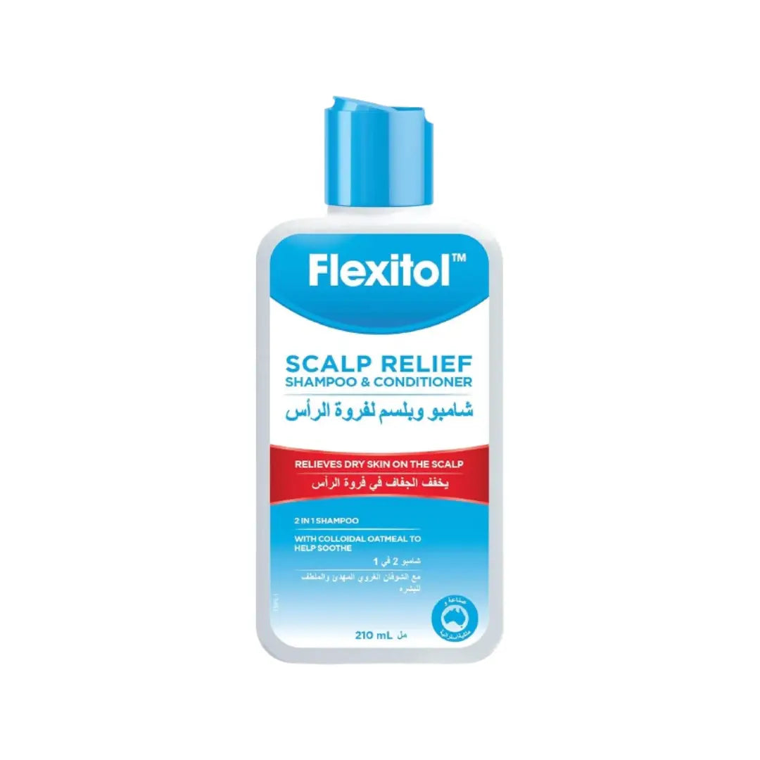 Flexitol Scalp Relief Shampoo & Conditioner 210ml | 2-in-1 Moisturizing Scalp Care Formula