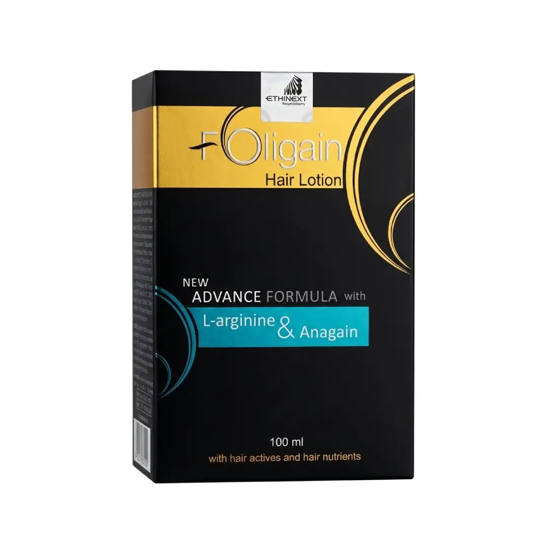 Foligain Hair Lotion 100ml – Hair Fall Care with L-Arginine & Anagain