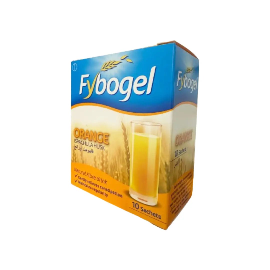 Fybogel Orange Fibre Drink Sachet 10s – Natural Laxative and Digestive Health Supplement