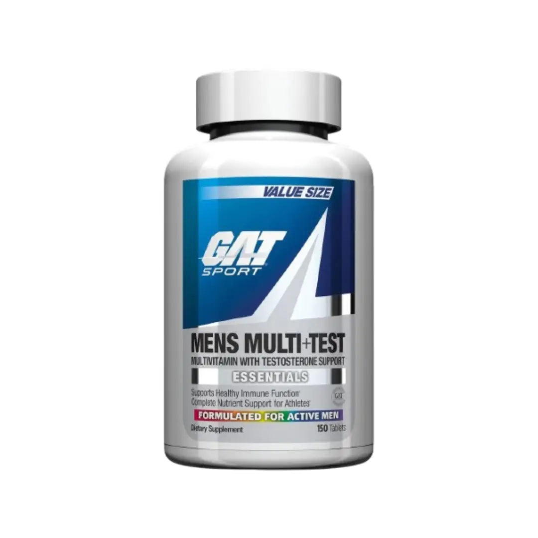 GAT Sport Men’s Multi + Test Tablets 150s – Daily Multivitamin with Testosterone Support for Men’s Health and Performance