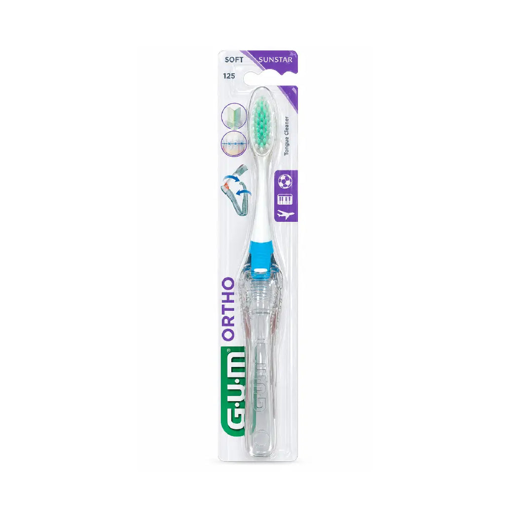 GUM Ortho Travel Soft Toothbrush 125 Foldable