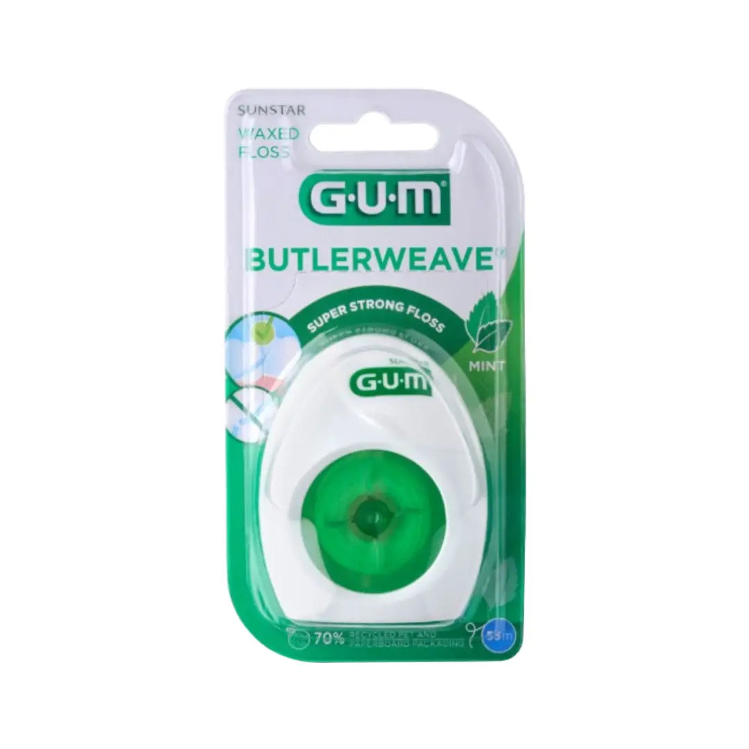 GUM Butlerweave Mint Waxed Floss 55M