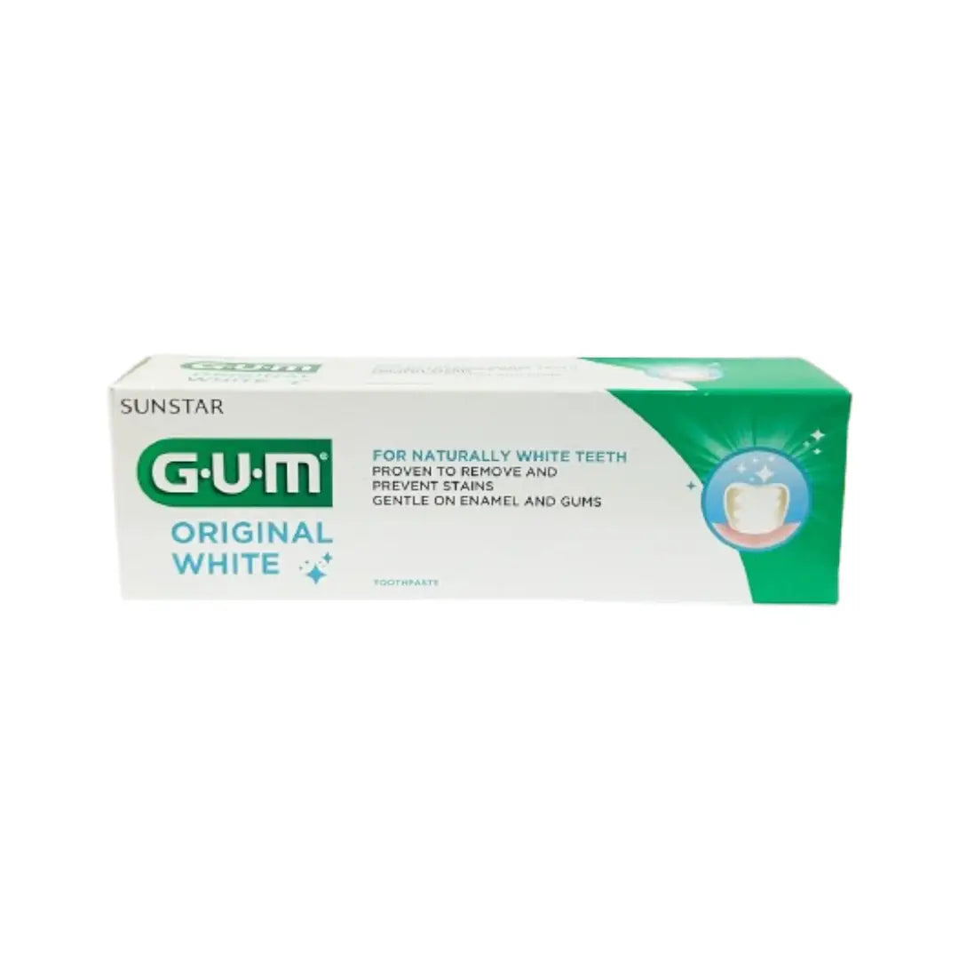 GUM Original White Toothpaste 75ml | Teeth Whitening Toothpaste | Enamel Care & Fresh Breath