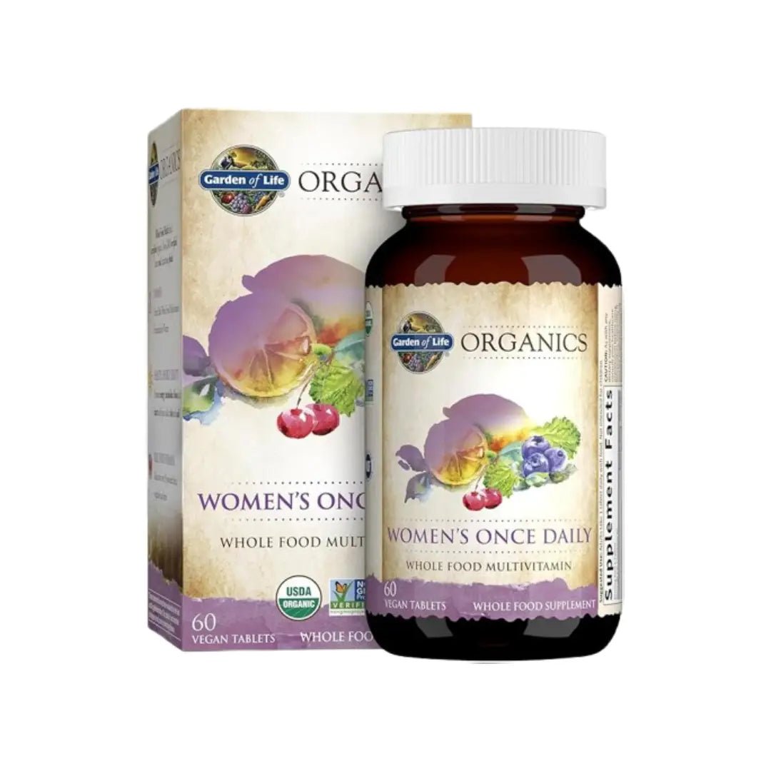 Garden of Life MyKind Women’s Once Daily Multivitamin 60s – Organic Whole Food Supplement for Women’s Health