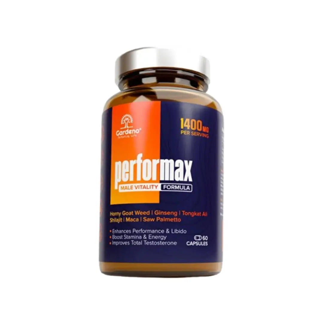 Gardeno Performax Male Vitality Formula Capsules 60s | Men’s Energy, Stamina & Performance Support Supplement