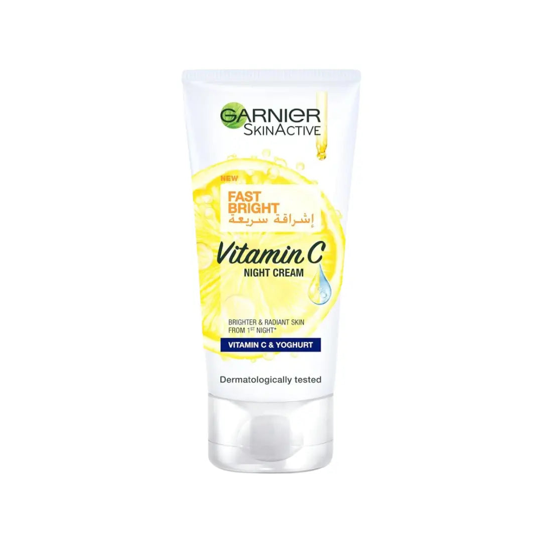 Garnier Skin Active Vitamin C Night Cream 50ml – Brightening Overnight Face Moisturizer
