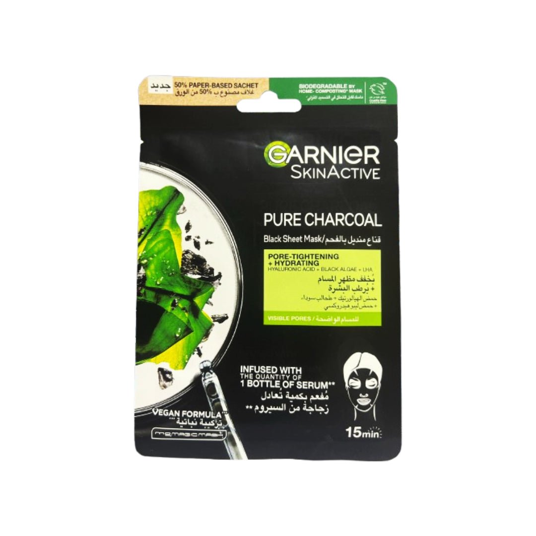 Garnier Skin Active Pure Charcoal Black Sheet Mask