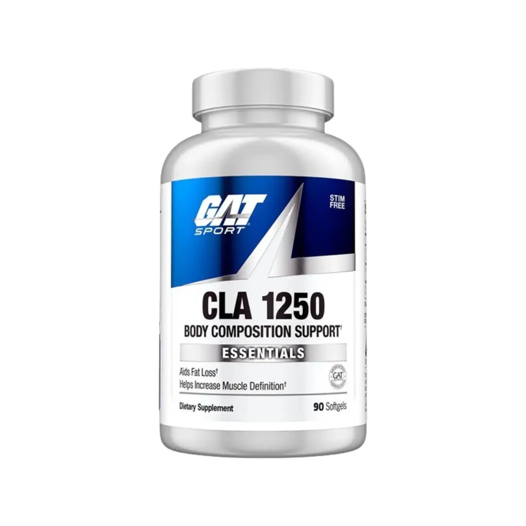 GAT Sport CLA 1250mg Softgels 90 count bottle front view