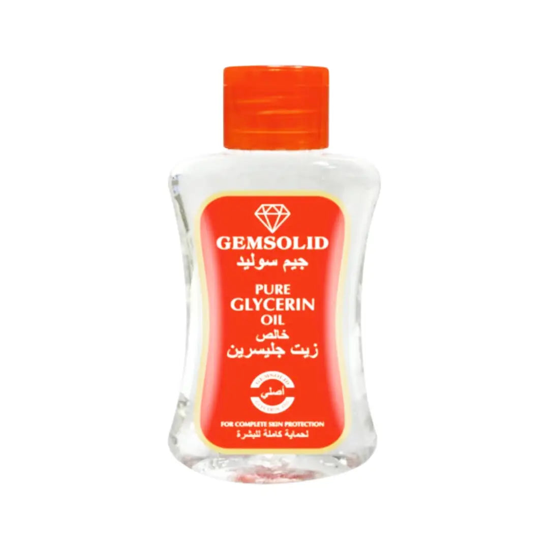 Gemsolid Pure Glycerin Oil 200ml | Multi-Purpose Moisturizing Oil for Skin, Hair & Nails | Deep Hydration Care