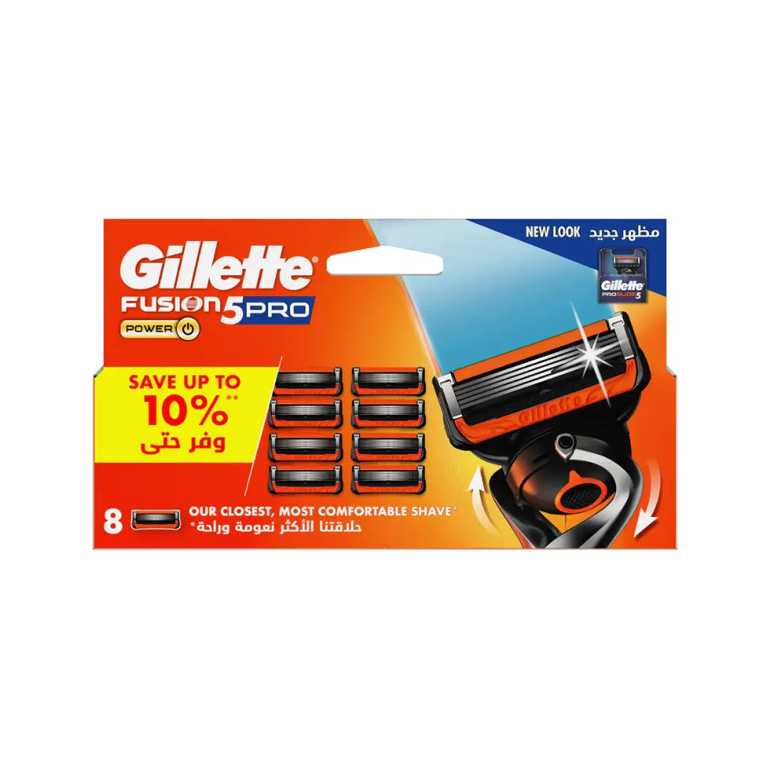 Gillette Fusion5 ProGlide Power Cartridge Refills 8s | Razor Blade Refills for Smooth & Comfortable Shavin