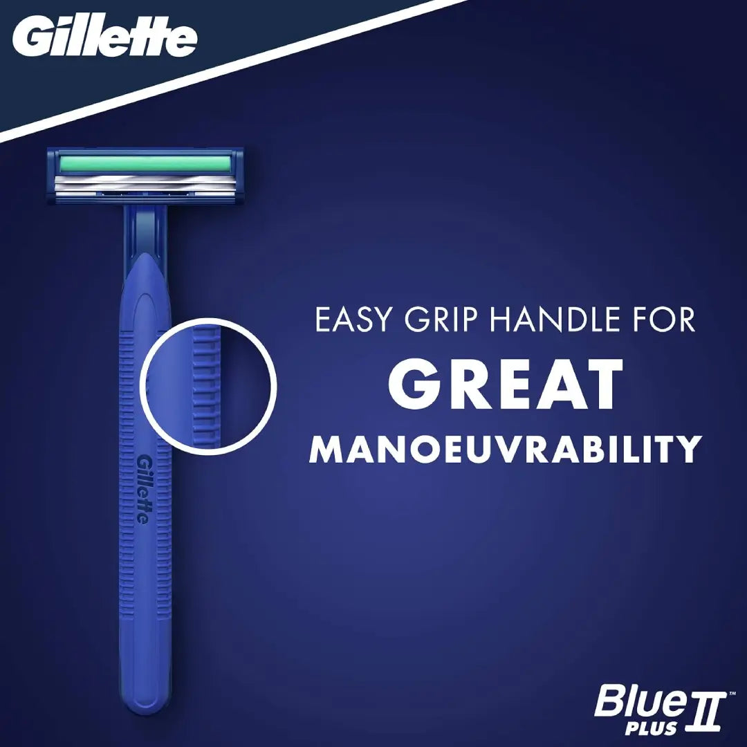 Gillette Blue Plus II Disposable Razors 5s – 2 Blade Men's Shaving Razors