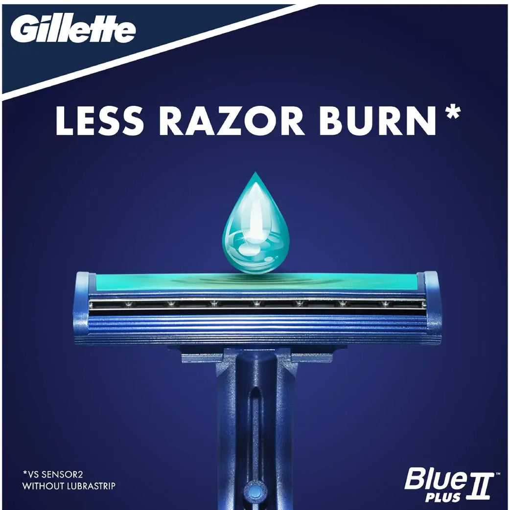 Gillette Blue Plus II Disposable Razors 5s – 2 Blade Men's Shaving Razors