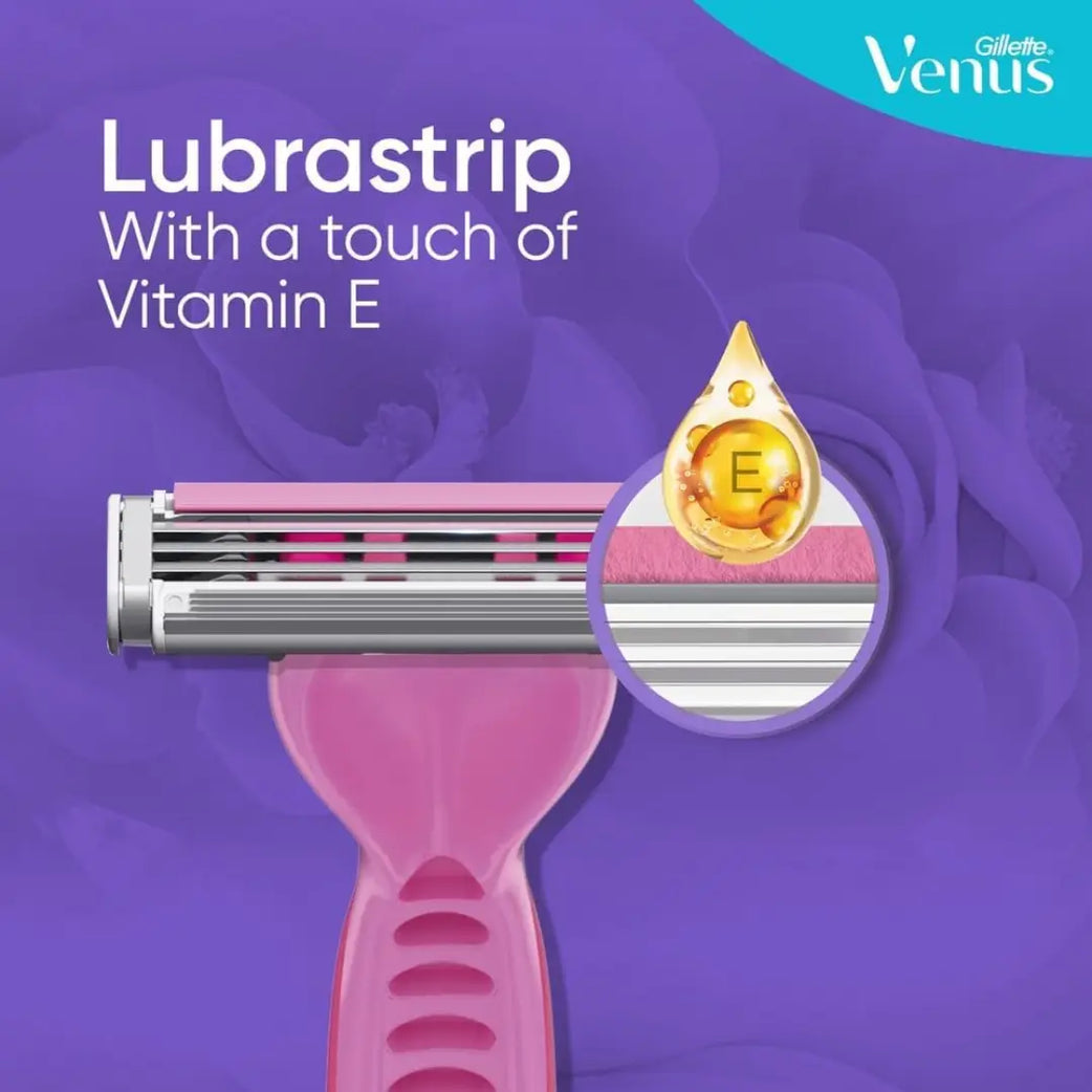 Gillette Venus Disposable Razors 3s – 3 Blade Women's Shaving Razor