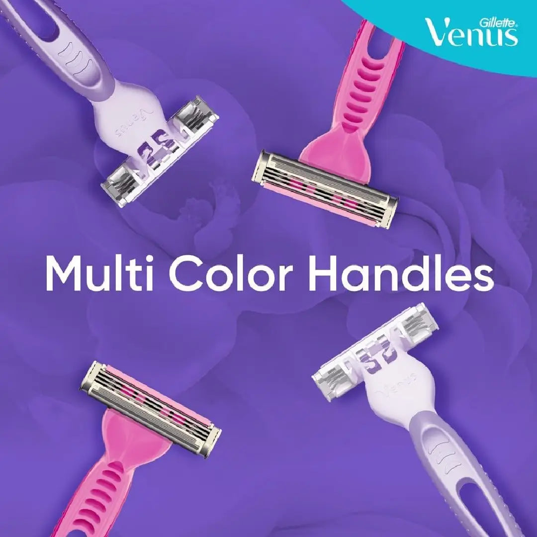 Gillette Venus Disposable Razors 3s – 3 Blade Women's Shaving Razor