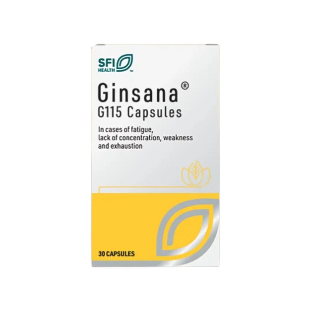 Ginsana G115 Capsules 30 – Daily Herbal Support for Energy & Focus