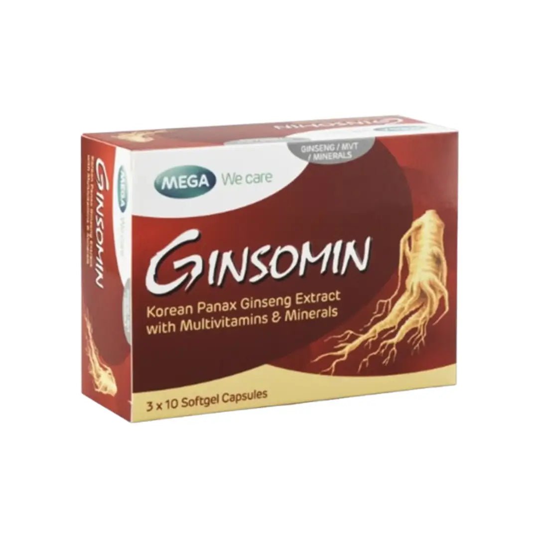 Ginsomin Capsules 30s for boosting energy, stamina, and overall health