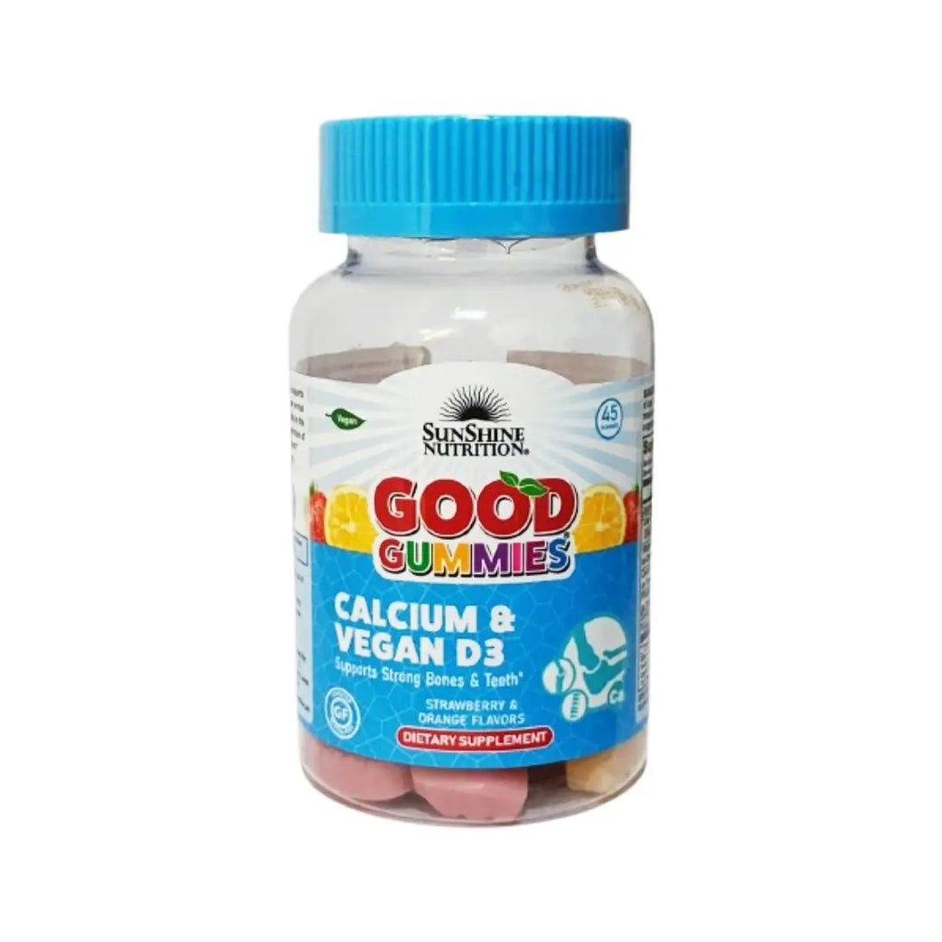 Sunshine Nutrition Calcium & Vegan D3 Good Gummies 45s