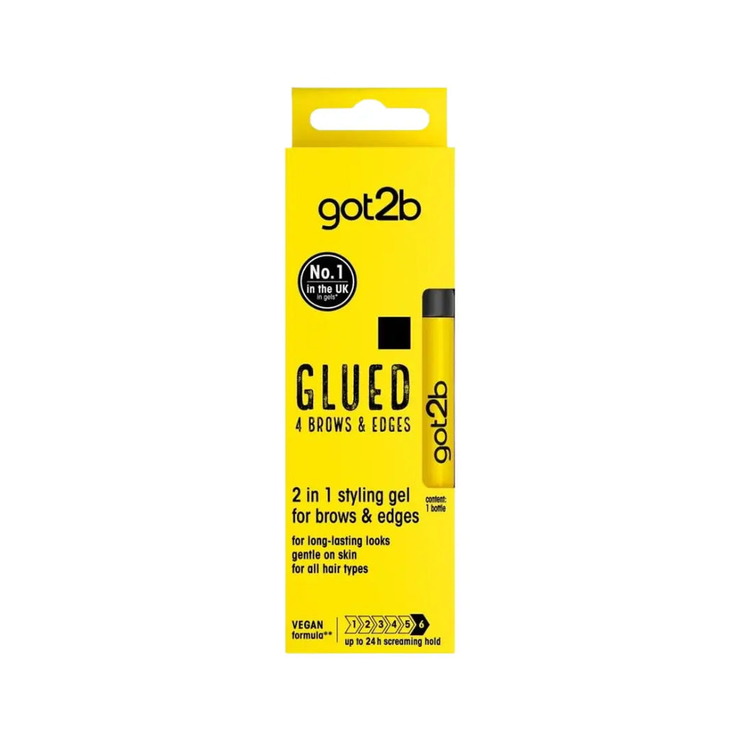 Got2B Glued Brow & Edges Gel 16ml | Strong Hold Eyebrow & Edge Styling Gel | Long-Lasting Control