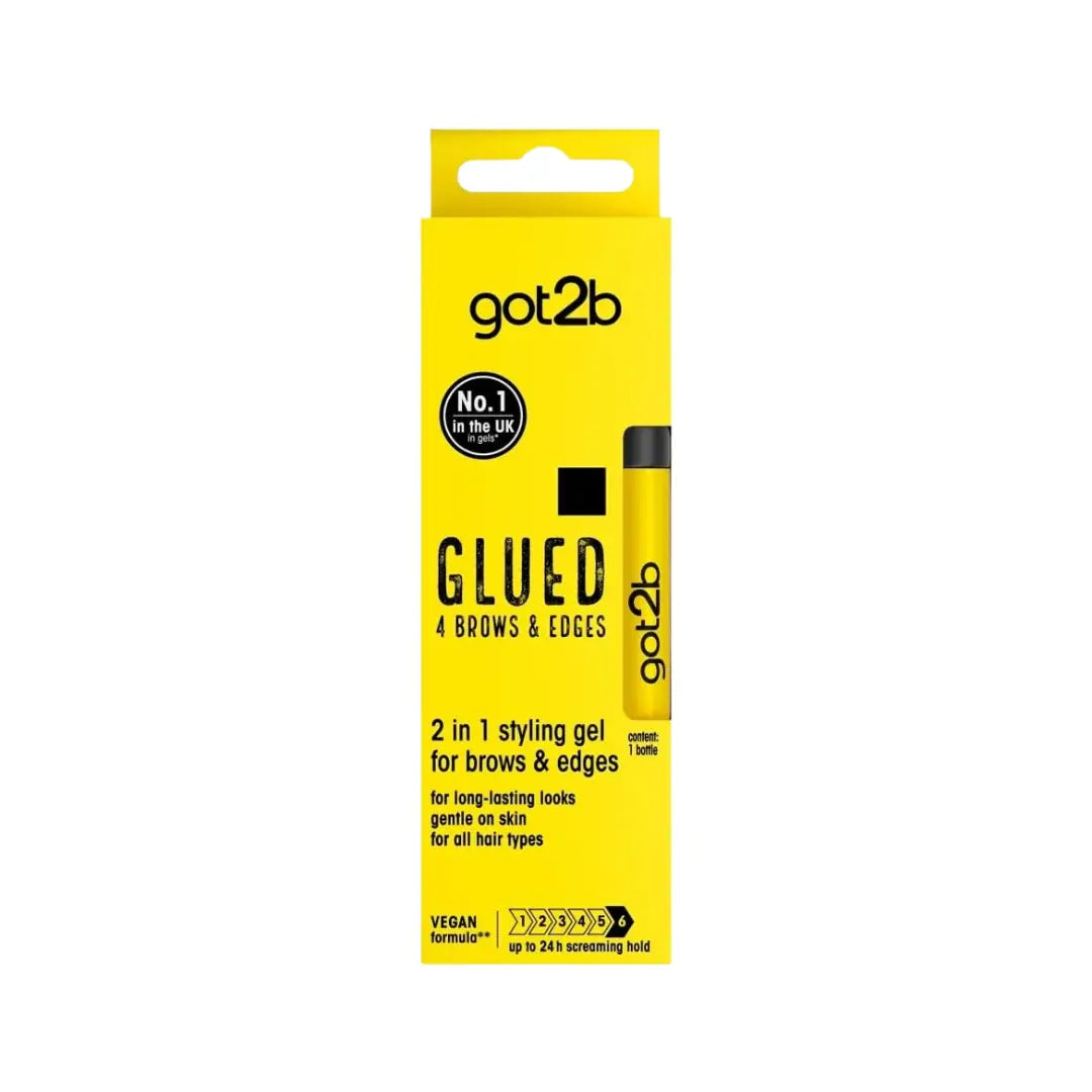Got2B Glued Brow & Edges Gel 16ml | Strong Hold Eyebrow & Edge Styling Gel | Long-Lasting Control