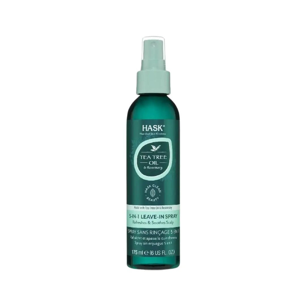 HASK Tea Tree Oil & Rosemary 5 in 1 Leave In Hair Spray 175ml