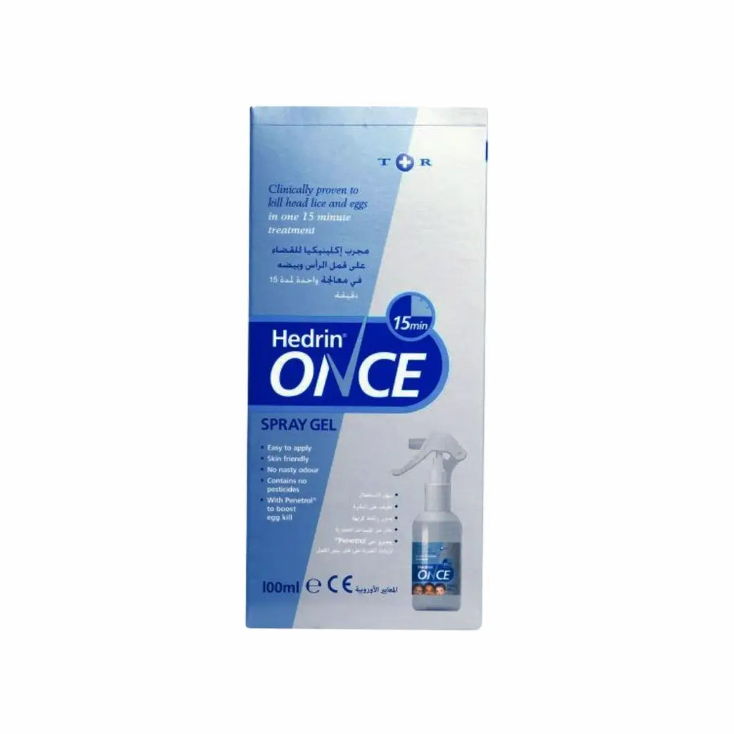 HEDRIN ONCE SPRAY GEL 100ml
