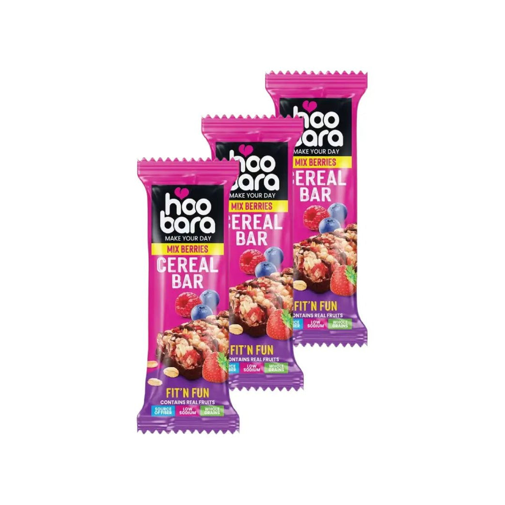 HOO BARA Mixed Berries Cereal Bar 30g