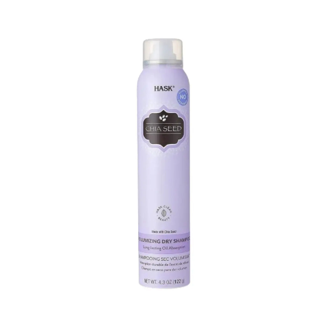 HASK Chia Seed Volumizing Dry Shampoo 122g – Lightweight Oil Absorbing Hair Refresh Spray